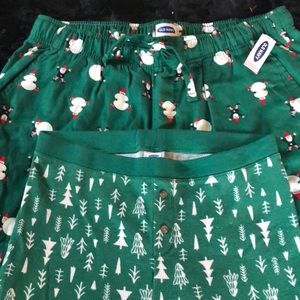 “His” & “Hers” Old Navy 🌲☃️Holiday Bottoms!